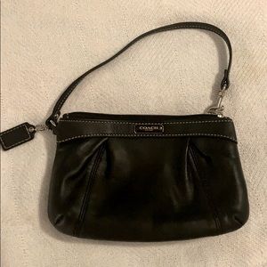 Coach leather wristlet